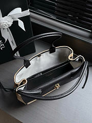 Kitlife Chanel Small Shopping Bag Black Calfskin & Beige Suede AS6288 31x15x12cm  - 2