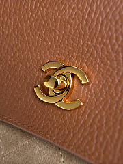 Kitlife Chanel Large Shopping Bag Brown Calfskin & Beige Suede AS6289 33x43x17.5cm - 2
