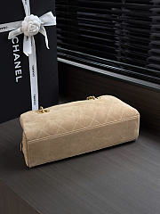 Kitlife Chanel 26A Beige Suede Chain Bag AS6406 15x32x8cm - 2