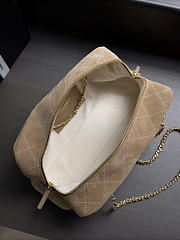 Kitlife Chanel 26A Beige Suede Chain Bag AS6406 15x32x8cm - 4