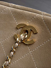 Kitlife Chanel 26A Beige Suede Chain Bag AS6406 15x32x8cm - 5
