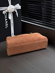 Kitlife Chanel 26A Brown Suede Chain Bag AS6406 15x32x8cm - 6