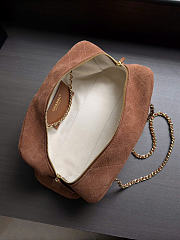 Kitlife Chanel 26A Brown Suede Chain Bag AS6406 15x32x8cm - 2