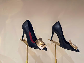 Kitlife Elsa Schiaparelli Heels Black Leather