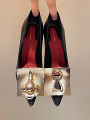 Kitlife Elsa Schiaparelli Heels Black Leather - 2