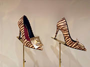 Kitlife Elsa Schiaparelli Heels Beige & Brown Striped  - 1