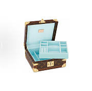 Kitlife Louis Vuitton Coffret Joaillerie Trunk Brown & Blue M10171 24x12.5x24cm - 1