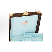 Kitlife Louis Vuitton Coffret Joaillerie Trunk Brown & Blue M10171 24x12.5x24cm - 4