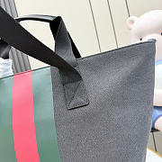 Kitlife Gucci Positano Medium Tote Bag Black Canvas ‎875929 36x35x21.5cm  - 4
