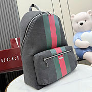 Kitlife Gucci Positano Large Backpack Black Canvas 875226 34x45x17cm  - 2