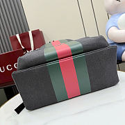 Kitlife Gucci Positano Large Backpack Black Canvas 875226 34x45x17cm  - 4