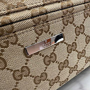 Kitlife Gucci Tag Large Backpack Beige GG Canvas 875226 34x45x17cm - 2