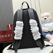 Kitlife Gucci Tag Large Backpack Black Leather 875226 34x45x17cm - 4