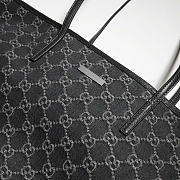 Kitlife Gucci Tribeca Large Tote Bag Dark Black GG Denim 874745 38x29.5x13cm  - 2