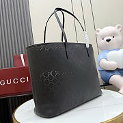 Kitlife Gucci Tribeca Large Tote Bag Black Perforated GG Soft Leather 874745 38x29.5x13cm - 6