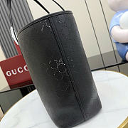 Kitlife Gucci Tribeca Large Tote Bag Black Perforated GG Soft Leather 874745 38x29.5x13cm - 5
