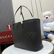 Kitlife Gucci Tribeca Large Tote Bag Black Perforated GG Soft Leather 874745 38x29.5x13cm - 2