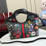 Kitlife Gucci Giglio Small Floral Tote Bag Black ‎860845 25x20x15cm  - 5