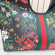 Kitlife Gucci Giglio Small Floral Tote Bag Black ‎860845 25x20x15cm  - 3