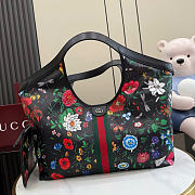Kitlife Gucci Giglio Large Floral Tote Bag Black ‎853971 60x47x16cm  - 1