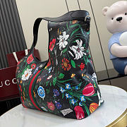 Kitlife Gucci Giglio Large Floral Tote Bag Black ‎853971 60x47x16cm  - 4