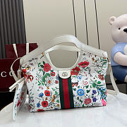 Kitlife Gucci Giglio Small Floral Tote Bag White ‎860845 25x20x15cm  - 1