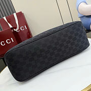 Kitlife Gucci Jackie Medium Tote Bag Black GG Canvas ‎867015 45x28x12cm - 4