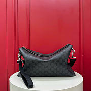 Kitlife Gucci Medium GG Crossbody Bag Black With Web A002KX 33x20x6cm - 6