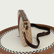 Kitlife Gucci Medium GG Crossbody Bag Beige With Web A002KX 33x20x6cm - 5