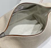 Kitlife Hermes Canvas Large Bride-A-Brac Cabriole Case Biscuit Beige & Brown 20x25cm - 5