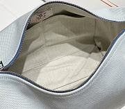 Kitlife Hermes Canvas Large Bride-A-Brac Cabriole Case Biscuit Beige & Blue 20x25cm - 4