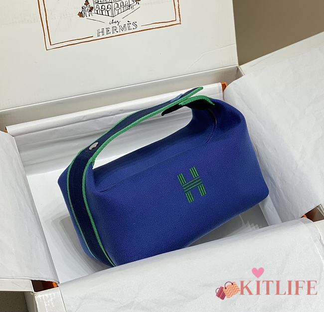 Kitlife Hermes Bride-a-Brac Case Blue 20x25cm - 1