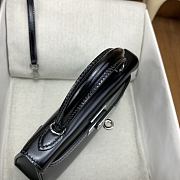 Kitlife Hermes Kelly Bag Black Box Calf Leather 19×12×5.5cm - 2