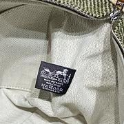 Kitlife Hermes Canvas Large Bride-A-Brac Cabriole Case Biscuit Green & Yellow 20x25cm - 2