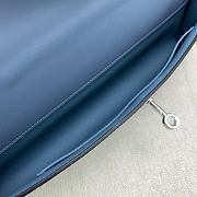 Kitlife Hermes Kelly Cut Clutch Blue 31cm - 3