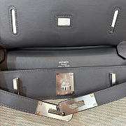 Kitlife Hermes Jypsiere Mini Toile & Cuir Bag Beige & Black 23x17x5cm  - 4