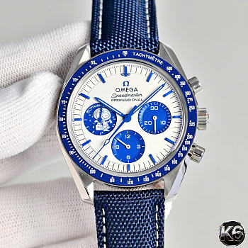 Kitlife Omega Speedmaster Silver Snoopy Award Watch 42mm