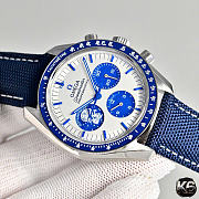 Kitlife Omega Speedmaster Silver Snoopy Award Watch 42mm - 2
