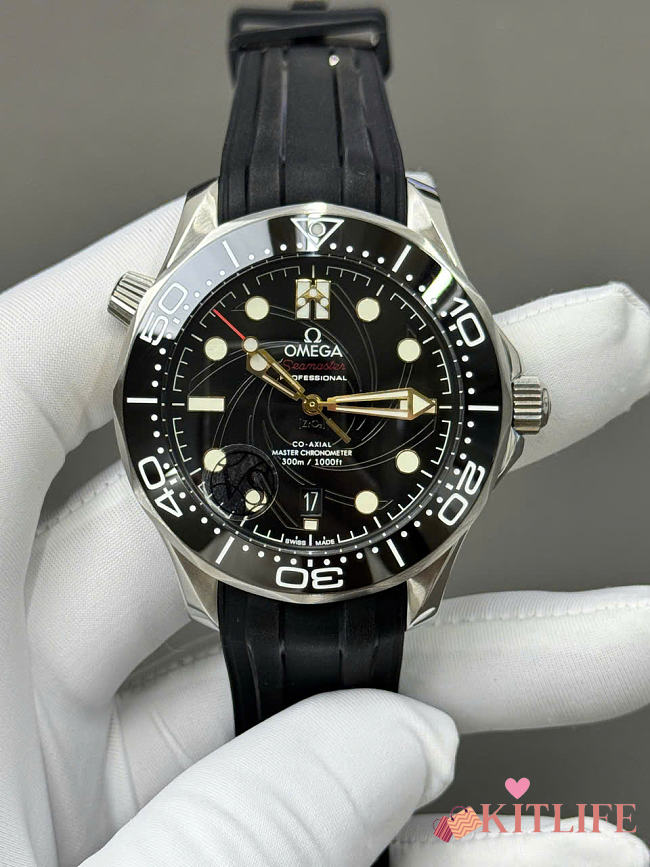 Kitlife Omega Seamaster James Bond Limited Watch Black 42mm  - 1