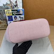 Kitlife Hermes Cabriole Nappy Bag In Pink cotton H Canvas 37x19x22.5cm - 4