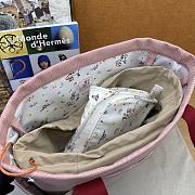 Kitlife Hermes Cabriole Nappy Bag In Pink cotton H Canvas 37x19x22.5cm - 2