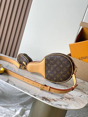 Kitlife Louis Vuitton Ping Pong Bag Brown Monogram & Yellow M29324 18x30x5.5cm