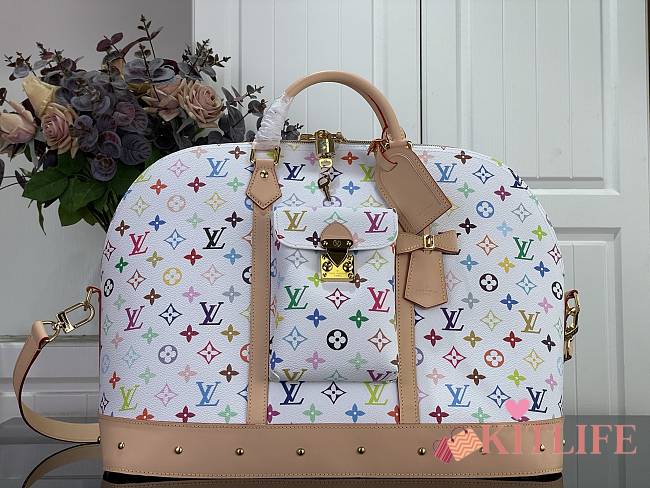 Kitlife Louis Vuitton x TM Alma Travel Bag White & Multocolor M27901 45x35x22cm - 1