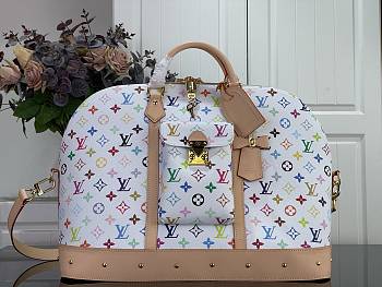 Kitlife Louis Vuitton x TM Alma Travel Bag White & Multocolor M27901 45x35x22cm