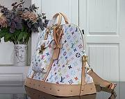 Kitlife Louis Vuitton x TM Alma Travel Bag White & Multocolor M27901 45x35x22cm - 4
