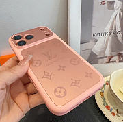 Kitlife Louis Vuitton Frosted Texture Full Coverage Phone Case Pink - 5