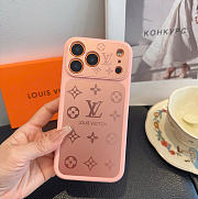 Kitlife Louis Vuitton Frosted Texture Full Coverage Phone Case Pink - 2