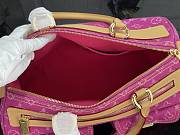 Kitlife Louis Vuitton Vintage Speedy Bag Pink Denim M95019 30x17x15cm - 6