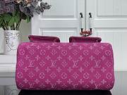 Kitlife Louis Vuitton Vintage Speedy Bag Pink Denim M95019 30x17x15cm - 5
