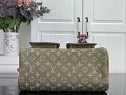 Kitlife Louis Vuitton Vintage Speedy Bag Green Denim M95019 30x17x15cm - 3